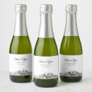 Search for mini wedding wine labels Black and white