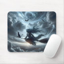 Search for flying witch mousepads Black cat