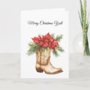 Search for cowboy boots christmas cards Cowgirl