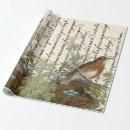 Search for french script wrapping paper Vintage