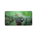 Search for songbird return address labels Chickadee