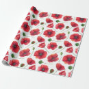 Search for poppy wrapping paper Watercolor