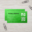 Search for monogram business cards Initial