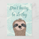 Search for cartoon sloth postcards Sloths