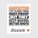 Search for nanny stickers Babysitter