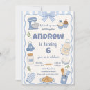 Search for bake shop invitations Little chef