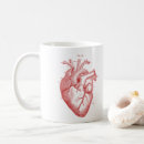 Search for anatomical heart mugs Vintage