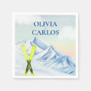 Search for snow ski napkins Rustic