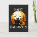 Search for creepy vintage halloween cards Full moon
