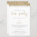 Search for glitter hens party invitations Girly