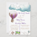 Search for purple hot air balloon baby shower invitations Travel