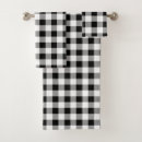 Search for black and white christmas bath towels Buffalo plaid