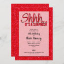 Search for red glitter invitations 50th