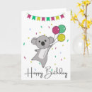 Search for koala birthday cards Colourful