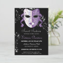 Search for mask sweet 16 invitations Stylish