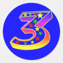 Search for number 3 stickers Colourful
