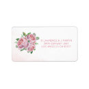 Search for wedding bouquet return address labels Pink