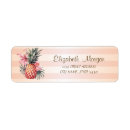 Search for gold pineapple return address labels Elegant