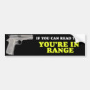 Search for ranges bumper stickers Gun