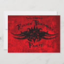 Search for tattoo party invitations Red