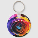 Search for rainbow roses key rings For her
