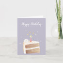 Search for purple cake birthday cards Food