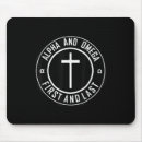 Search for alpha omega mousepads Typography