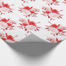 Search for red floral wrapping paper Illustration