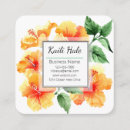 Search for hibiscus flower business cards Tropical
