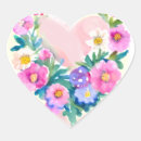 Search for floral heart wreath stickers Pink
