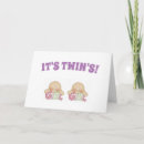 Search for birth twins congratulations cards Pink