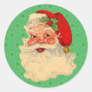 Search for vintage santa face stickers Xmas