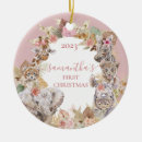 Search for baby girls first christmas tree decorations Pink