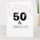 Search for 50th big birthday cards 50 years old