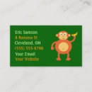 Search for monkey business cards Primates