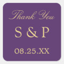 Search for traditional wedding stickers Bride and groom initials