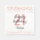 Search for happy 21st birthday napkins Rose gold