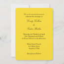 Search for black and yellow wedding invitations Simple