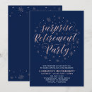 Search for rose gold retirement invitations Women