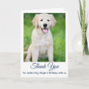 Search for pet thank you cards Dog