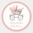 Search for vintage baby carriage stickers Pink