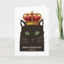Search for cat fathers day cards Black
