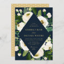 Search for navy and ivory wedding invitations Floral