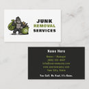 Search for dumpster business cards Junk removal