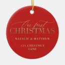 Search for first christmas tree decorations Typography