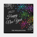Search for happy new year magnets Black