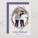 Search for purple christmas cards Rustic