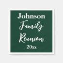 Search for family reunion napkins Script
