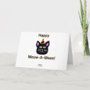 Search for animal halloween cards Black cat