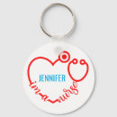 Search for nurse heart key rings Stethoscope